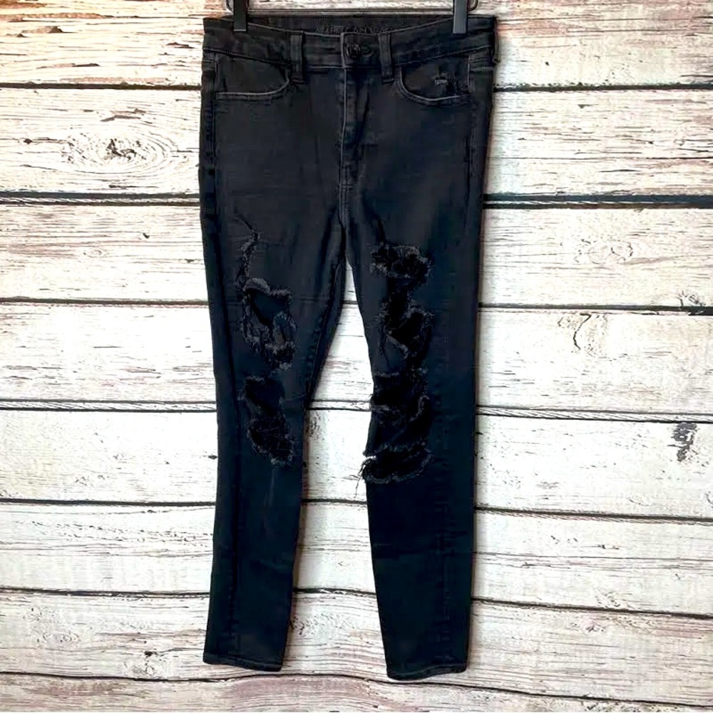2 Pairs American Eagle Ripped High Rise Jeggings